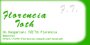 florencia toth business card